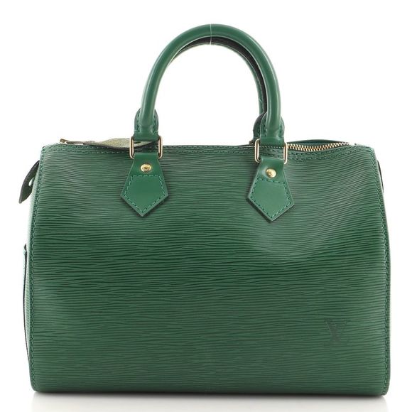 Louis Vuitton Speedy Handbag Epi Leather 25 Green - Picture 4 of 11